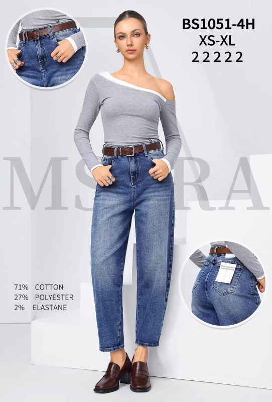 M.SARA Джинси жіночі BAGGY 1051-4H